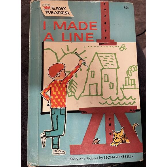 Vintage 1962 Easy Reader: I Made A Line by Leonard Kessler #5917 ~ Wonder Books - Picture 1 of 7